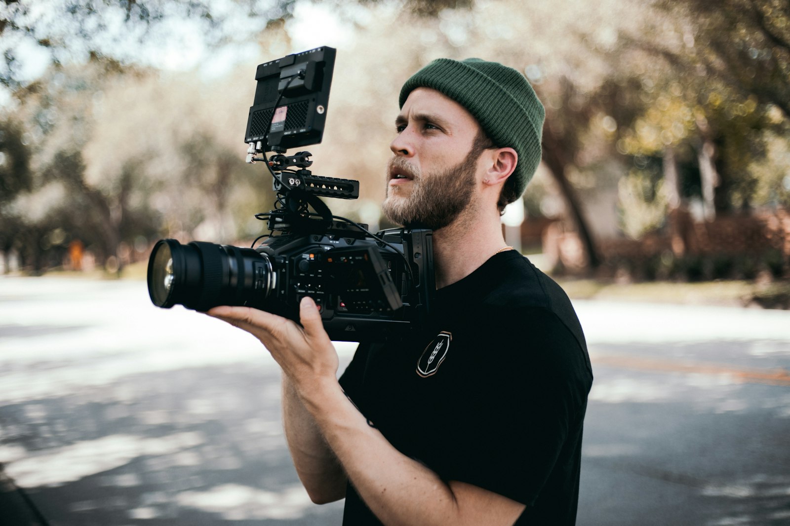 Creator filming a high-retention video for YouTube